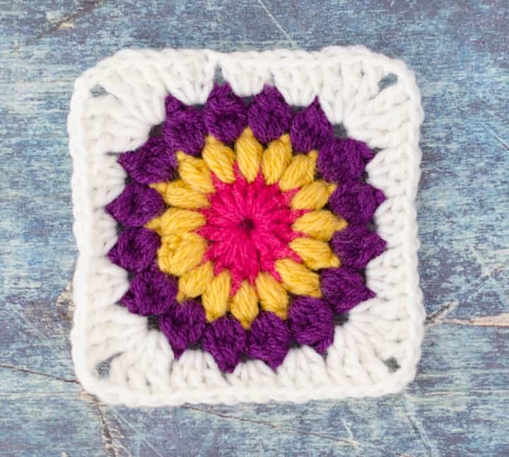 Sunburst Granny Square Pattern